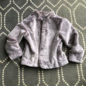 (Democracy) Lavender Faux Fur Blazer/Jacket - Women’s SIZE LARGE